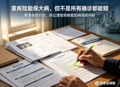 重疾险，保大病，但千万别以为“确诊即赔”真是那么回事